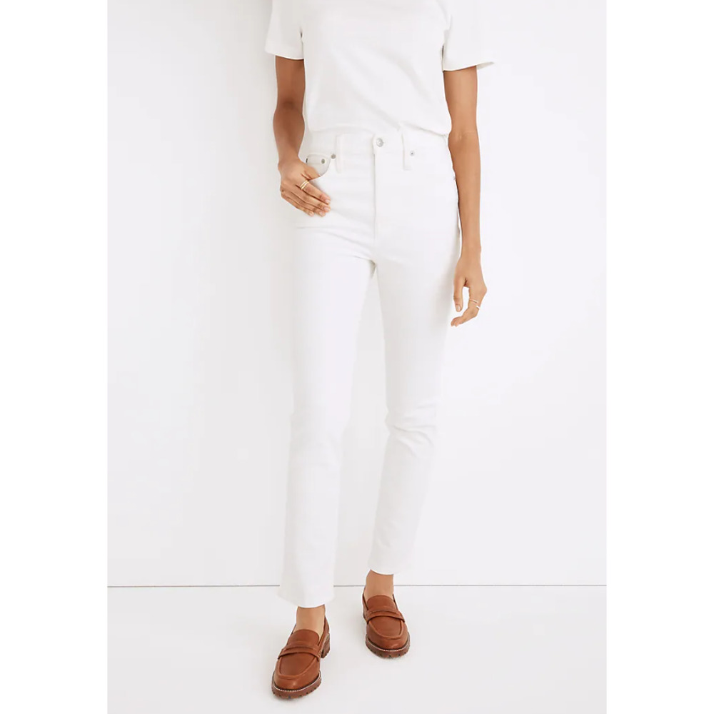 Madewell Perfect High Rise Vintage Jean 31 Tile White NWT